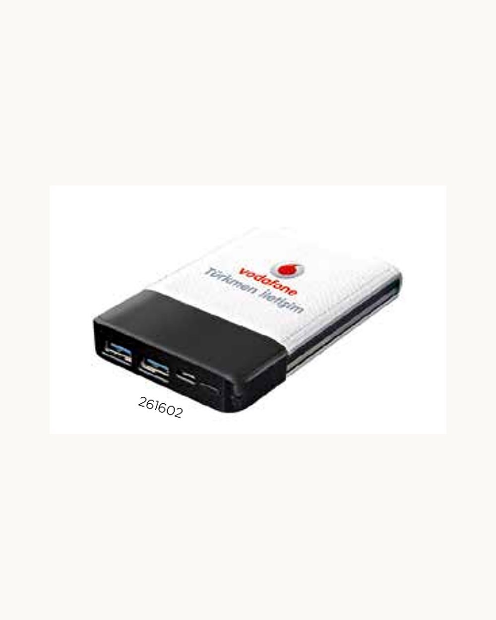 Asartepe powerbank, logo baskılı kurumsal promosyon ürünü (kod 261602)