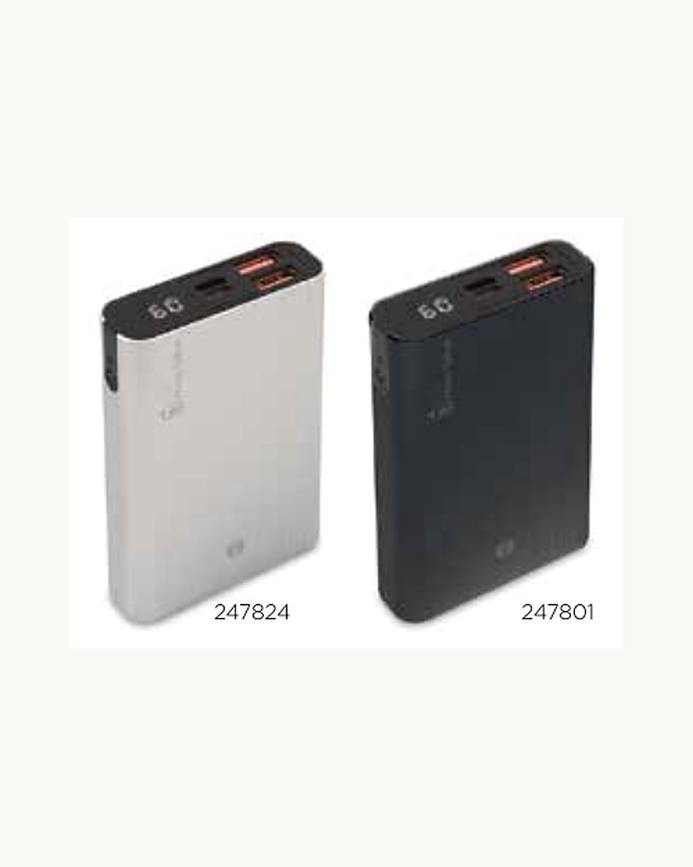 Atasu powerbank, logo baskılı kurumsal promosyon ürünü (kod 247824, 247801)