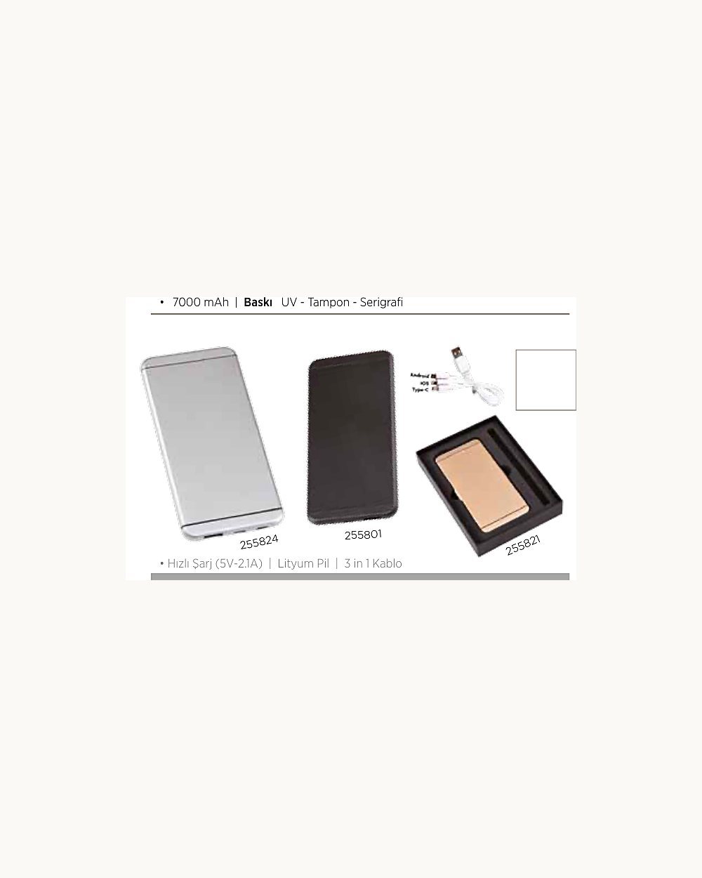 Babasultan powerbank, logo baskılı kurumsal promosyon ürünü (kod 255824, 255821)