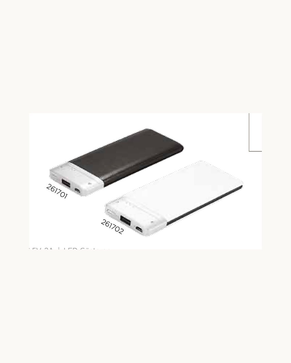 Bayındır powerbank, logo baskılı kurumsal promosyon ürünü (kod 261702, 261701)