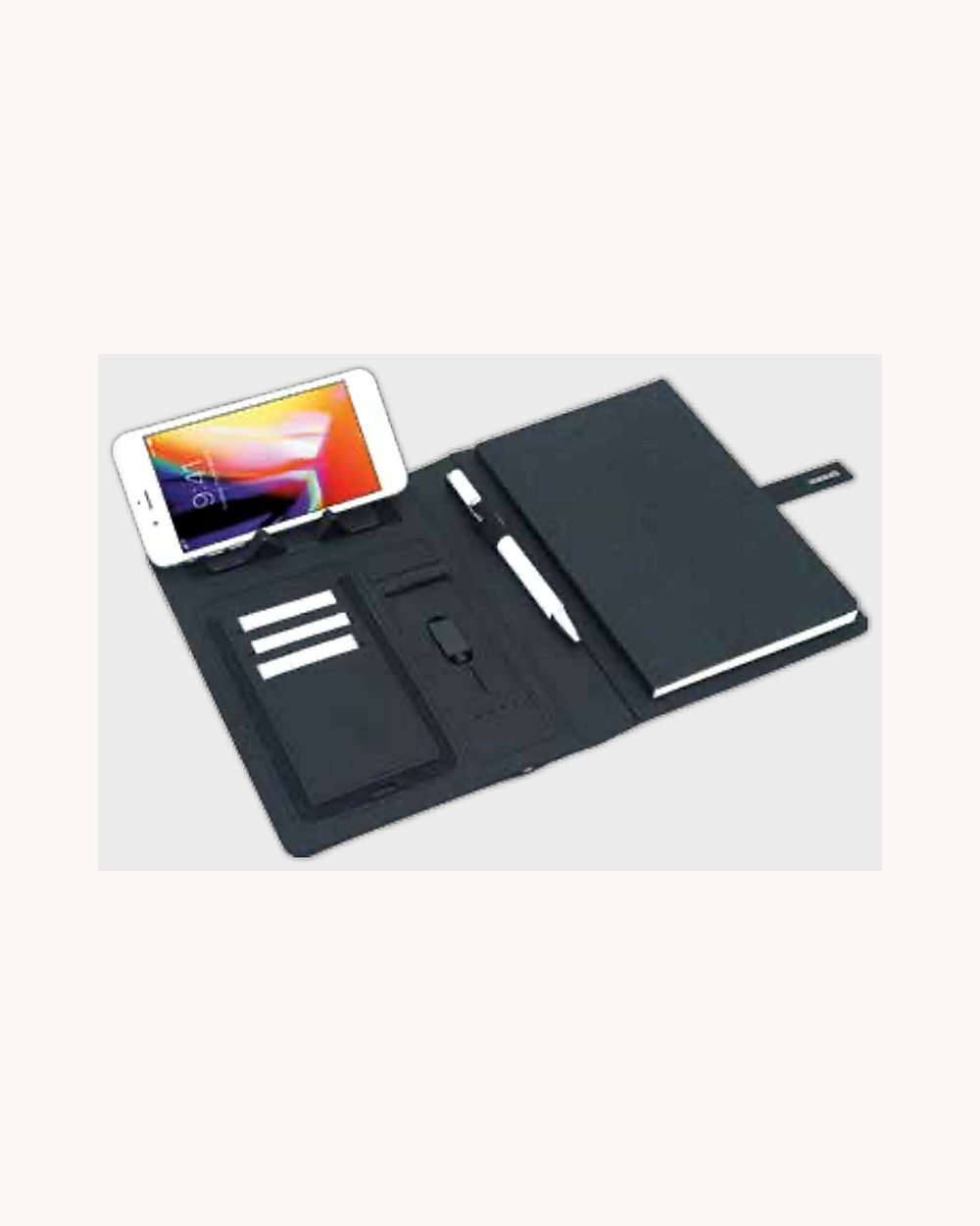 Çeşme powerbank defter, logo baskılı kurumsal promosyon ürünü (kod 263501)