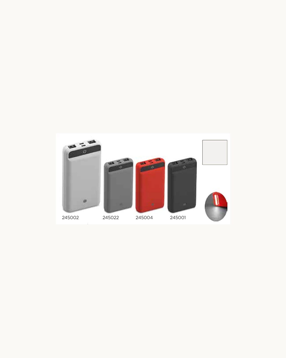 Çine powerbank, logo baskılı kurumsal promosyon ürünü (kod 245002, 245022, 245004, 245001)