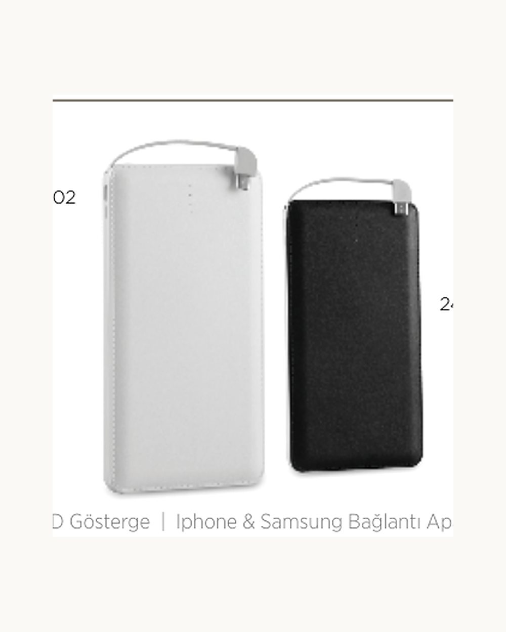Damsa powerbank, logo baskılı kurumsal promosyon ürünü (kod 245102, 245101)