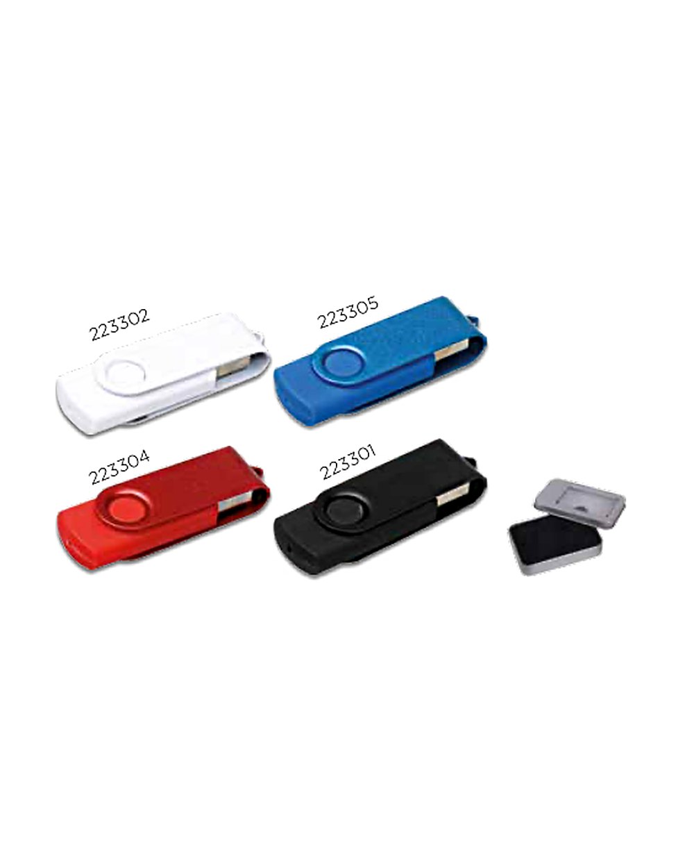 Eşrefoğulları renkli usb bellek, logo baskılı kurumsal promosyon ürünü (kod 223301, 223302, 223304, 223305)