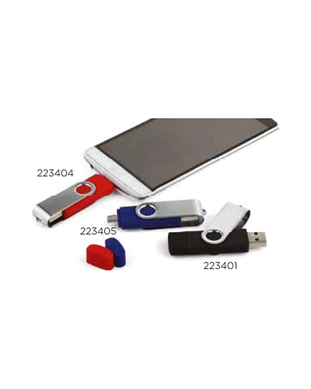 Germiyanoğulları döner kapaklı usb bellek, logo baskılı kurumsal promosyon ürünü (kod 223401, 223404, 223405)