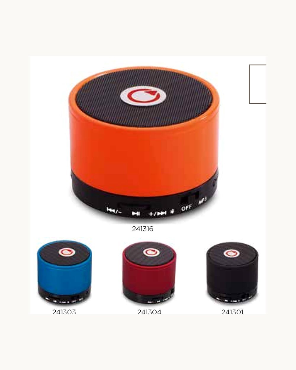 İğde şarjlı speaker, logo baskılı kurumsal promosyon ürünü (kod 241316, 241303, 241304, 241301)