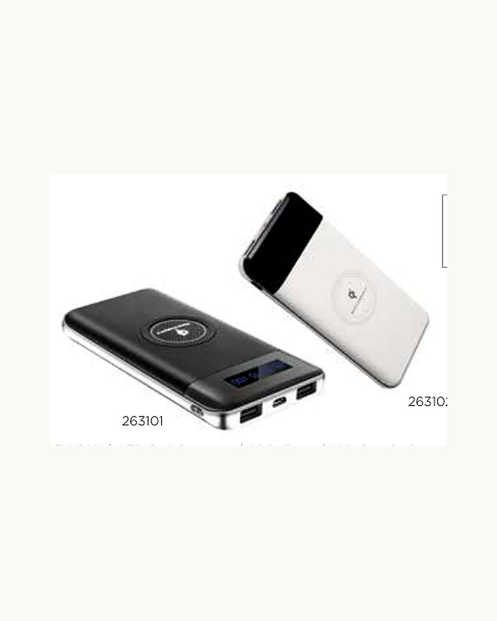Kirazdere powerbank, logo baskılı kurumsal promosyon ürünü (kod 263101, 263102)