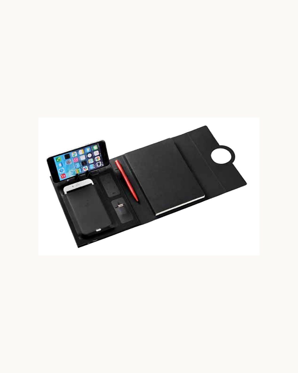 Kurtboğazı powerbank defter, logo baskılı kurumsal promosyon ürünü (kod 250203)