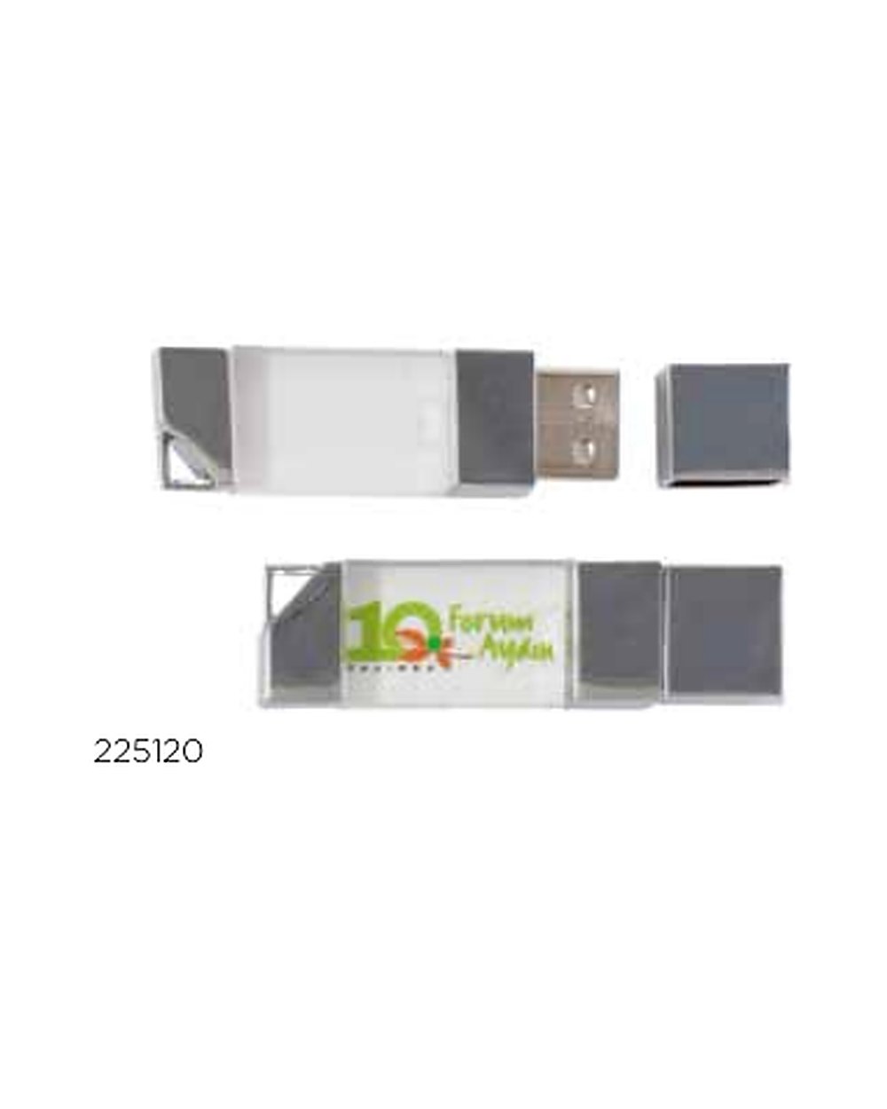 Lidyalılar kristal usb bellek, logo baskılı kurumsal promosyon ürünü (kod 225120)