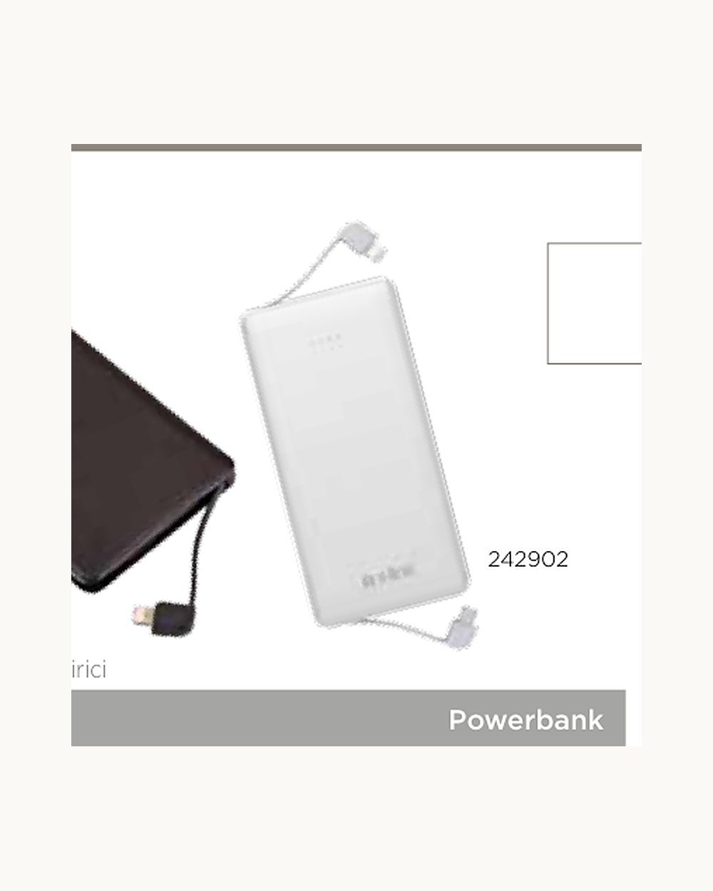Tortum powerbank, logo baskılı kurumsal promosyon ürünü (kod 242902, 242901)