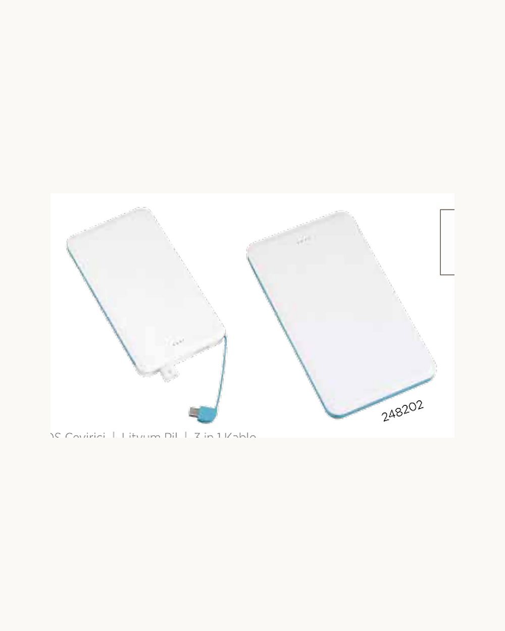 Yaylakavak powerbank, logo baskılı kurumsal promosyon ürünü (kod 248202)